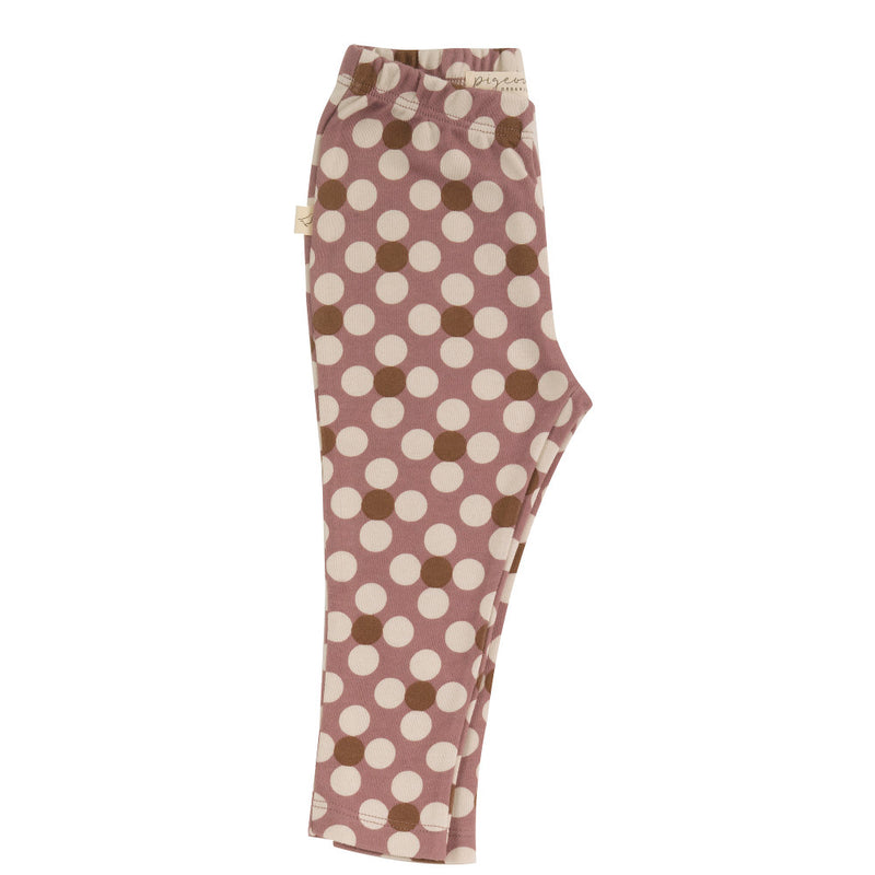 Leggings - Dotty rose, 5-6y