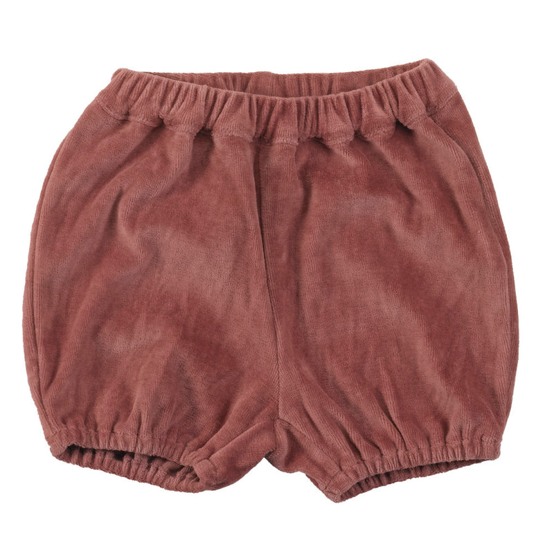 Bloomers (velour) - Rose, 6-12m