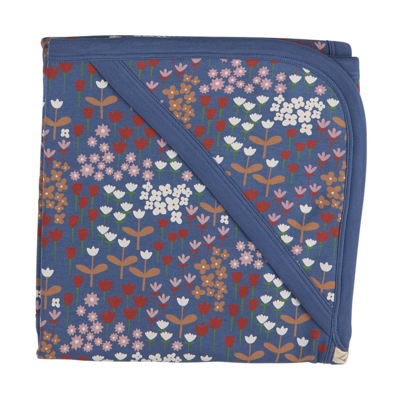 Hooded Blanket - Meadow, Night Blue