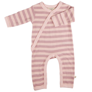 Kimono Romper (Breton Stripe) - Pink