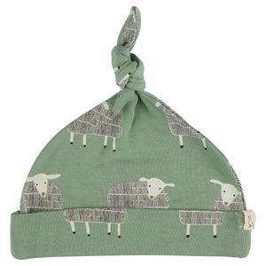 Knotted Hat - Sheep, Basil