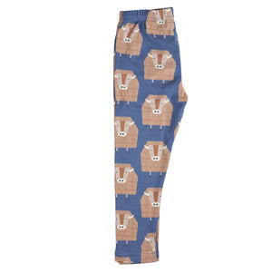 Leggings - Buffalo On Night Blue