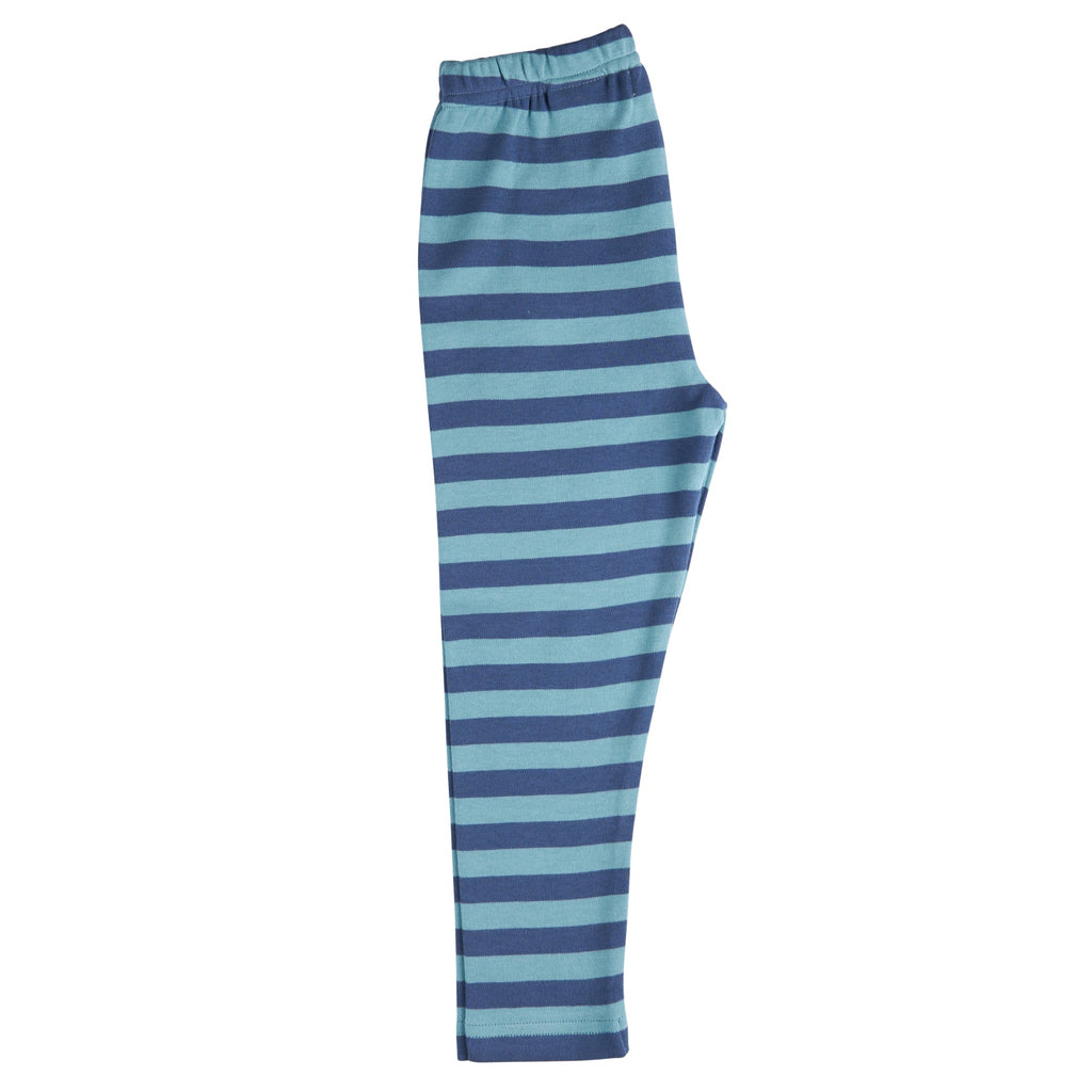 Leggings (Breton Stripe) - Night Blue/Azure