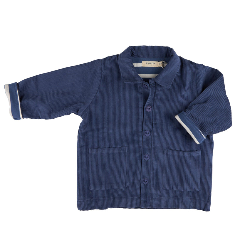 Lined Utility Jacket - Night Blue