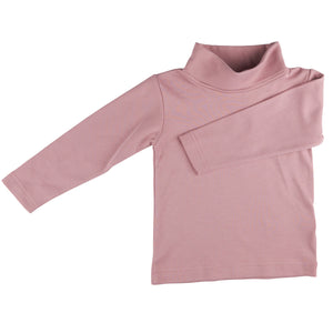 Polo Neck Top (Plain) - Pink