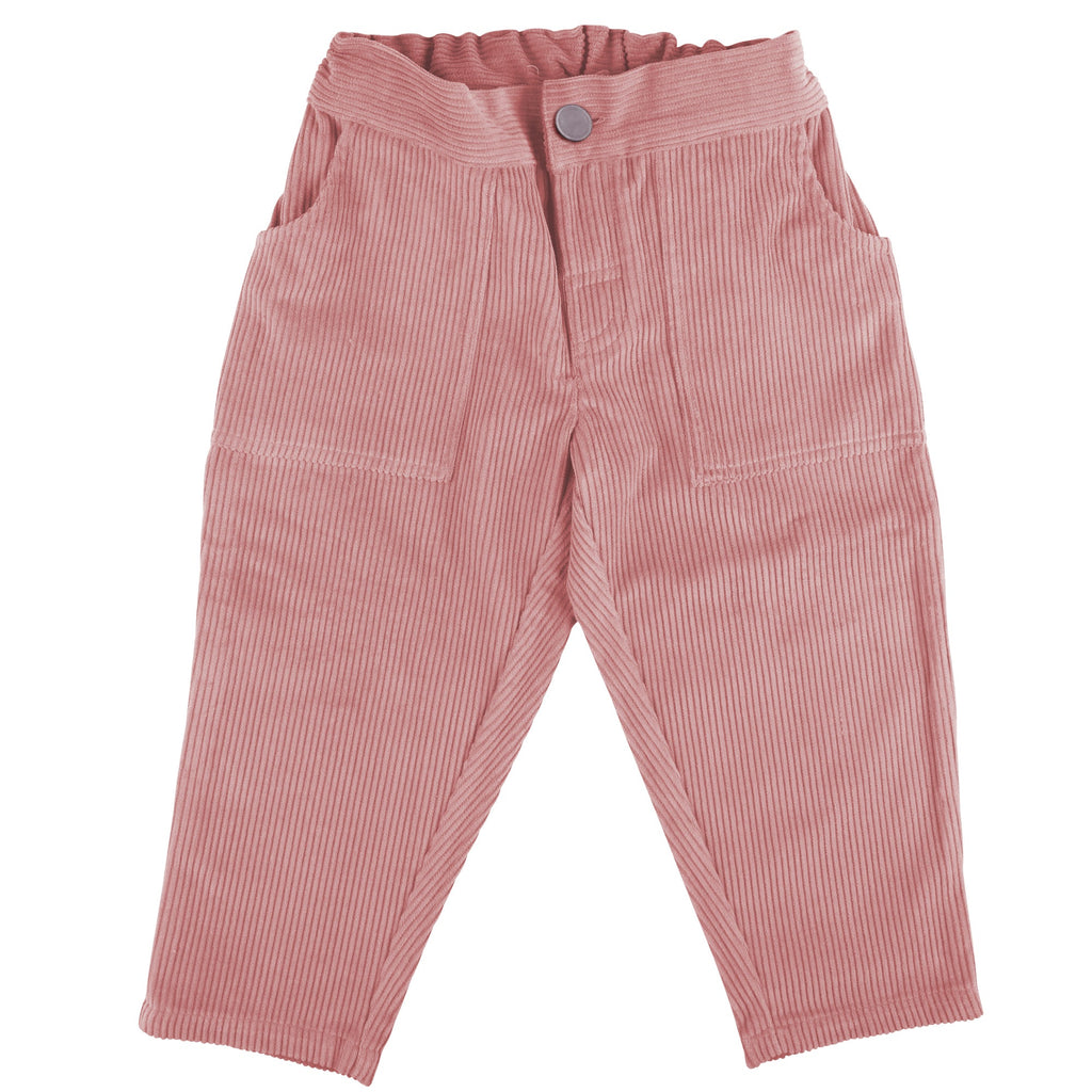 Simple Cord Trousers - Pink