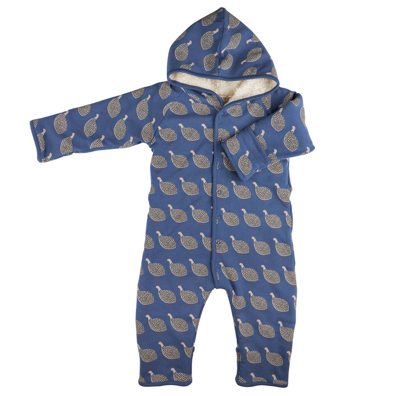 Snuggle Suit - Guinea Fowl, Night Blue