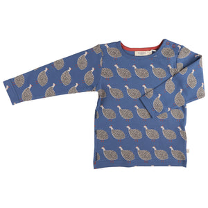 T-Shirt - Guinea Fowl, Night Blue