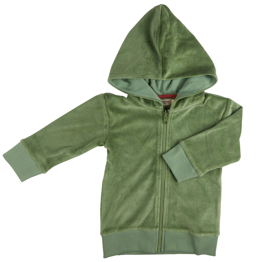 Velour Hoody - Basil