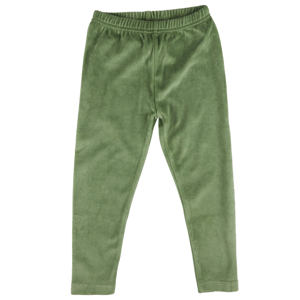 Velour Leggings - Basil