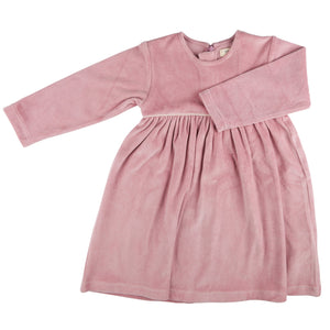 Velour Party Dress - Pink