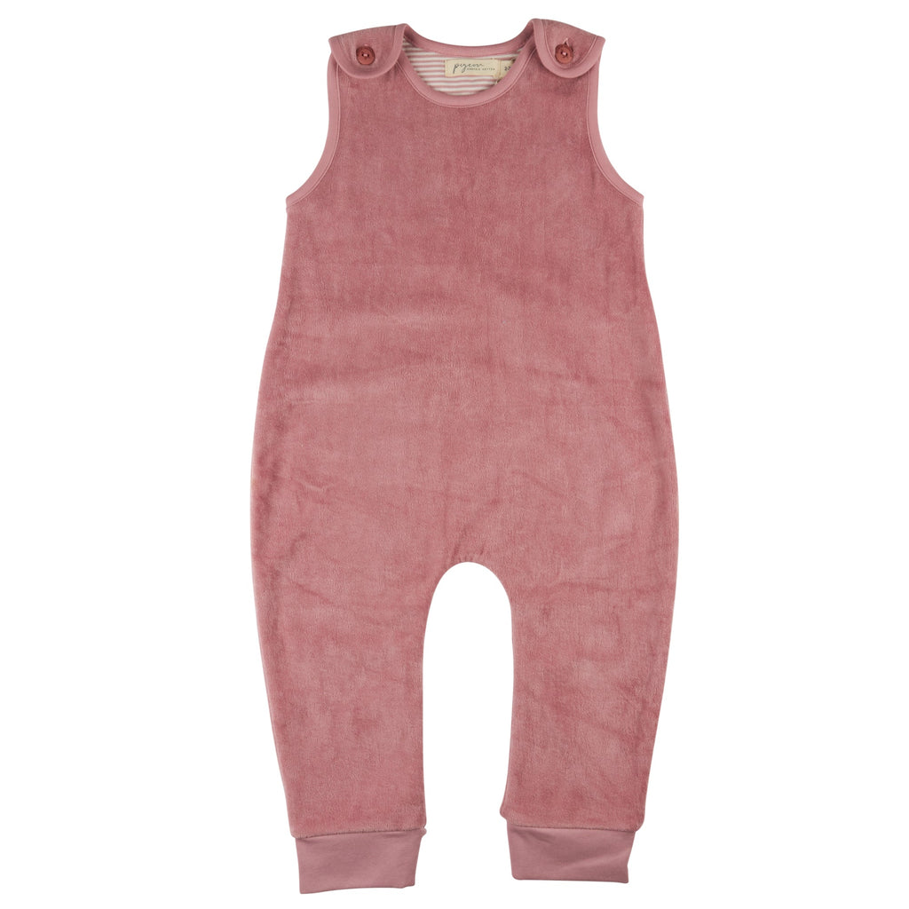 Velour Playsuit - Pink