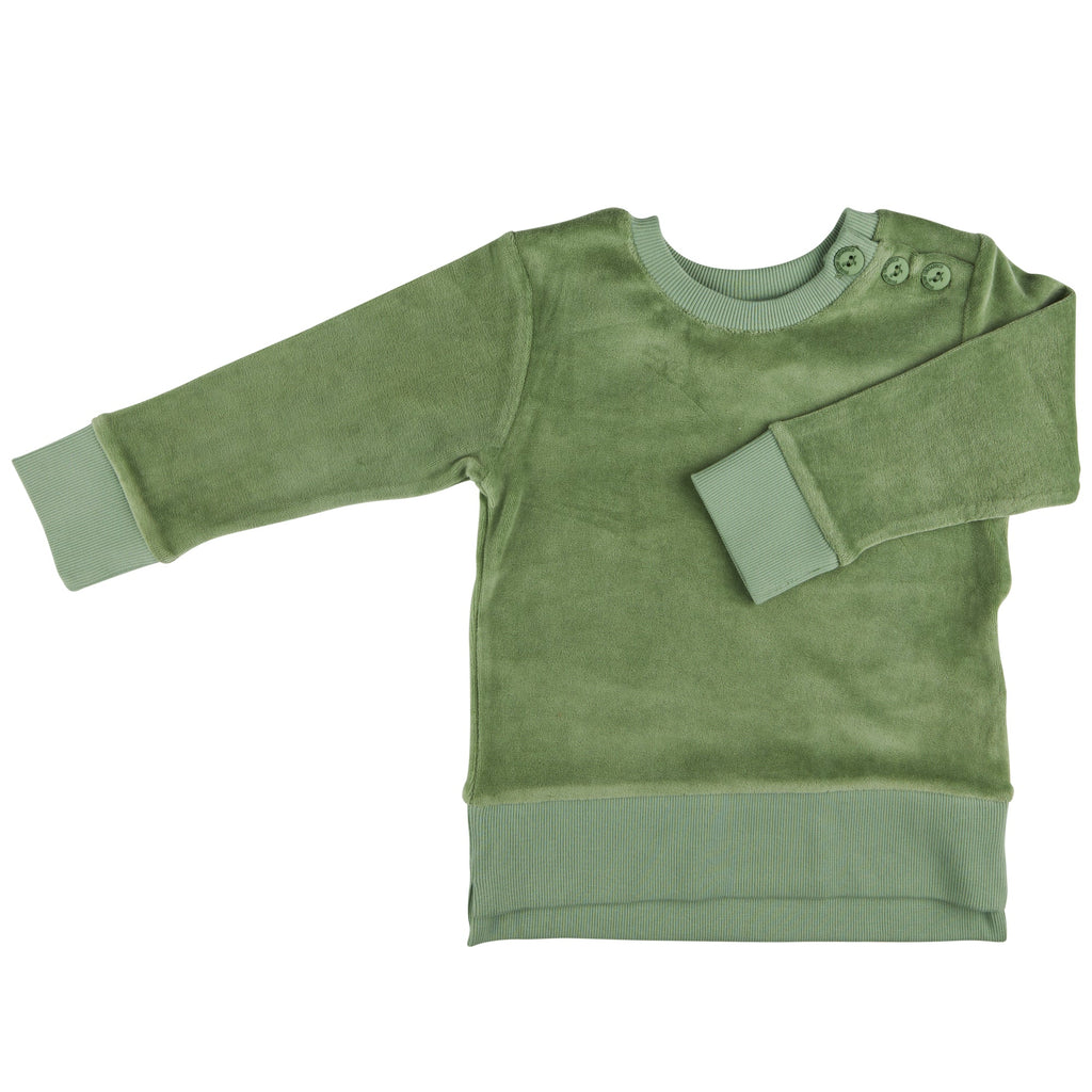 Velour Sweatshirt - Basil