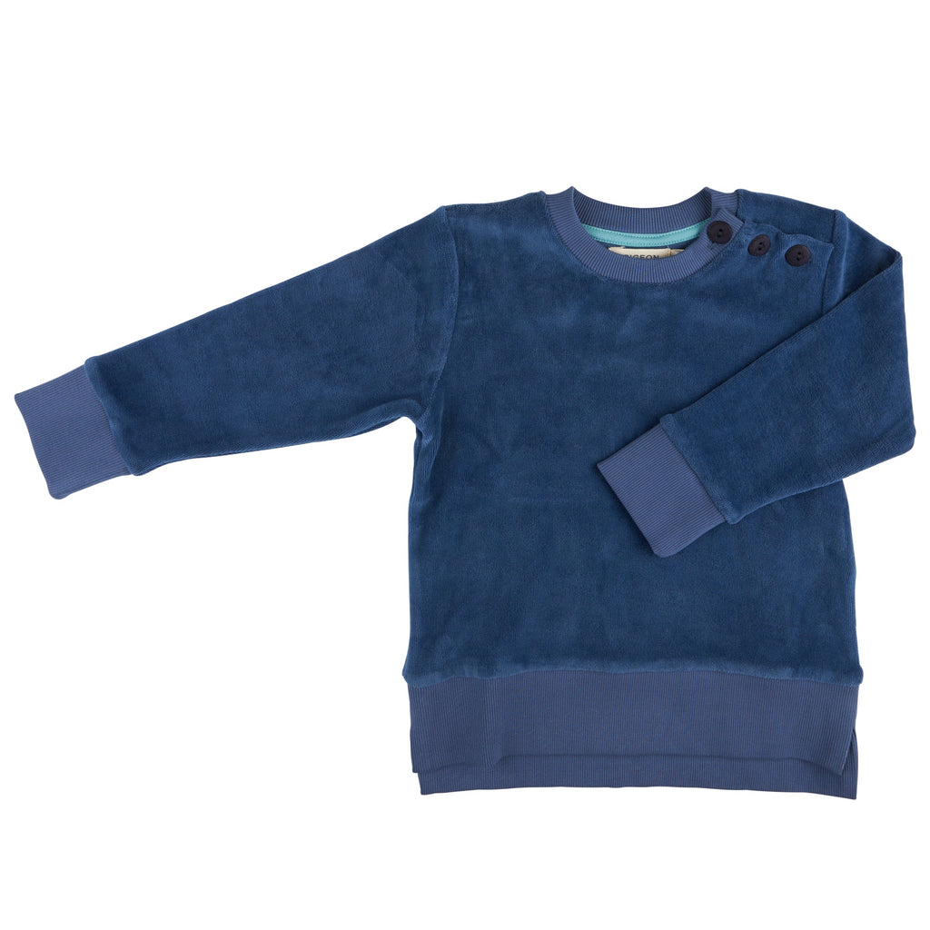 Velour Sweatshirt - Night Blue