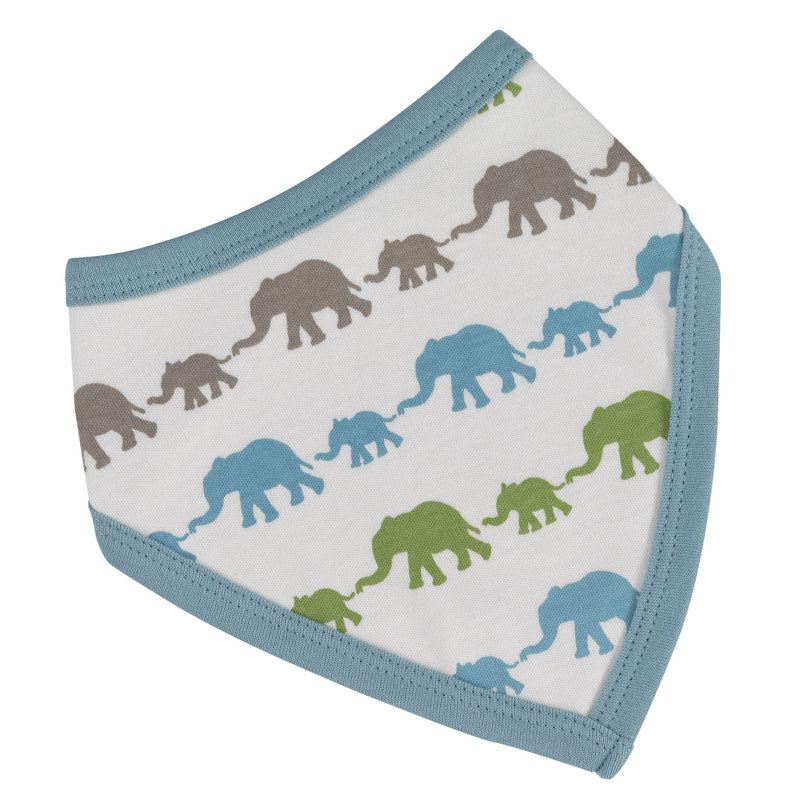 Elephant Bandana Bib - Blue Multi