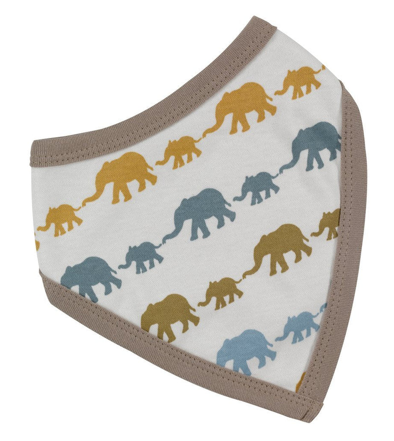 Elephant Bandana Bib - Mustard