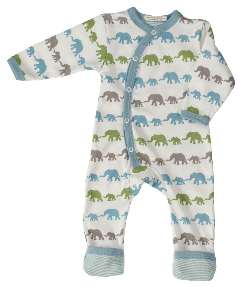 Elephant Romper - Blue Multi