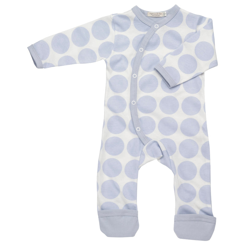 Jumbo Spot Romper - Baby Blue