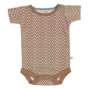 Summer body - Block print, taupe, 0-3m