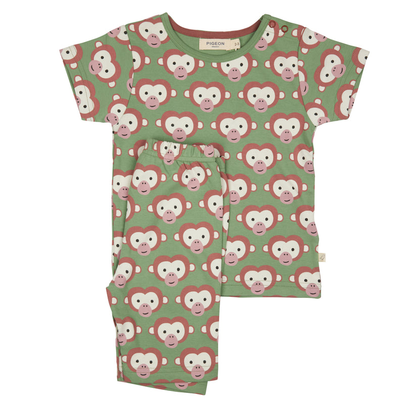 Short PJs - Monkey print, 3-4y