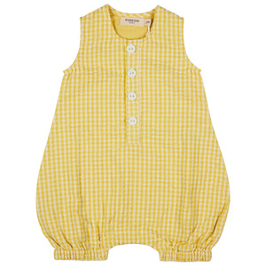 Baby All-In-One (Seersucker Check) - Yellow