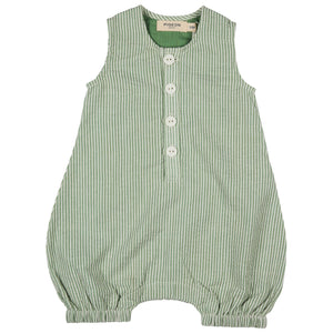 Baby All-In-One (Seersucker Stripe) - Green