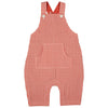 Baby Dungarees (Seersucker Check) - Orange