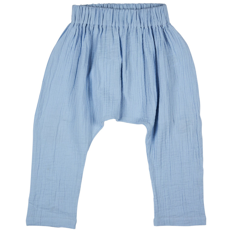 Baggy Pants (Muslin) - Pale Blue