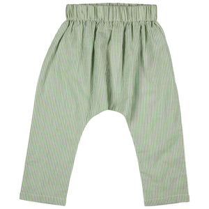 Baggy Pants (Seersucker Stripe) - Green