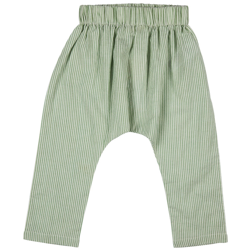 Baggy Pants (Seersucker Stripe) - Green