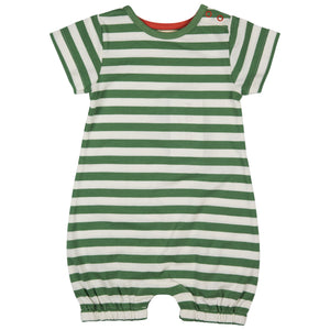 Breton Playsuit - Green/White