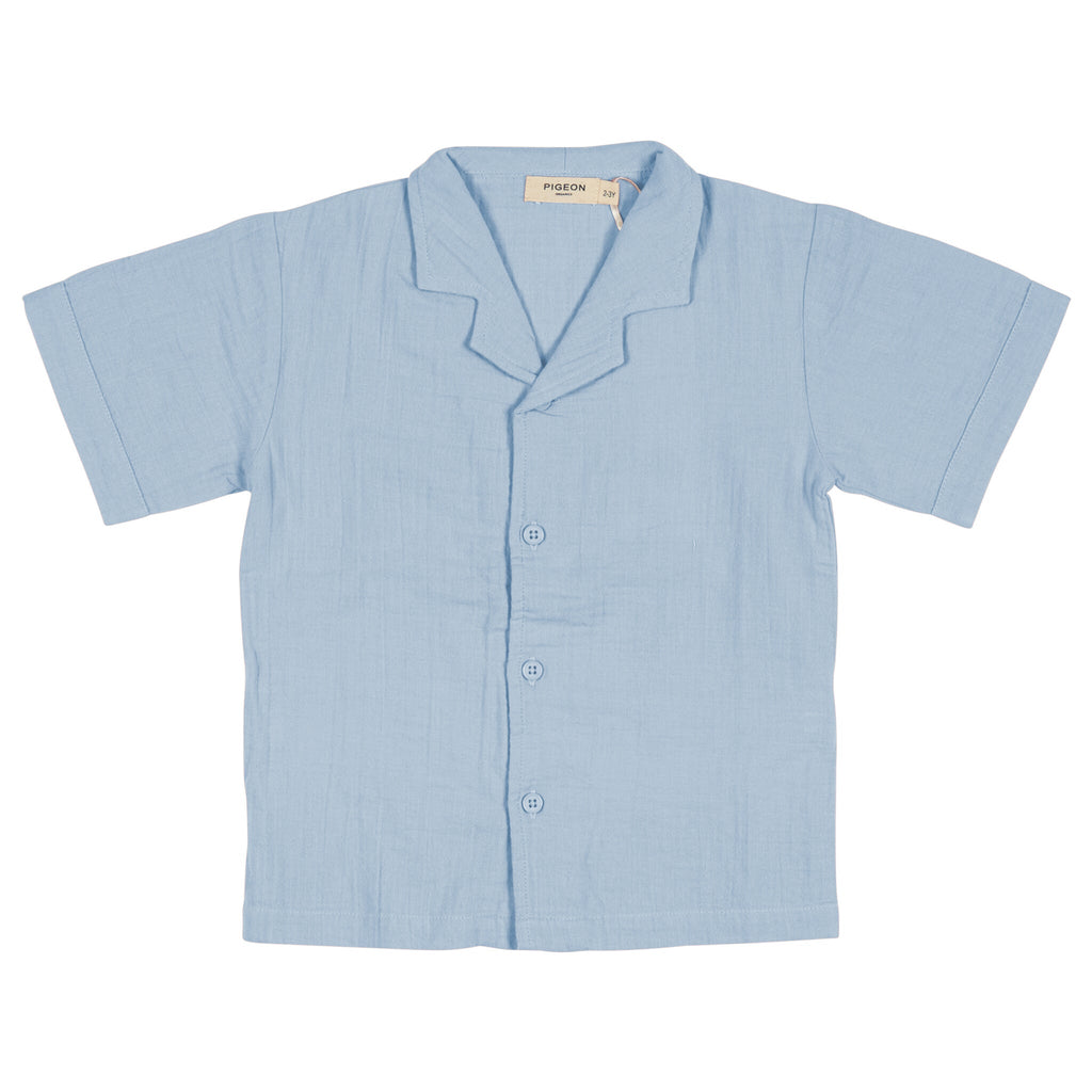 Easy Summer Shirt (Muslin) - Pale Blue