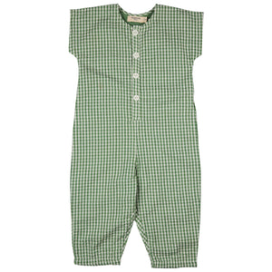 Jumpsuit (Seersucker Check) - Green