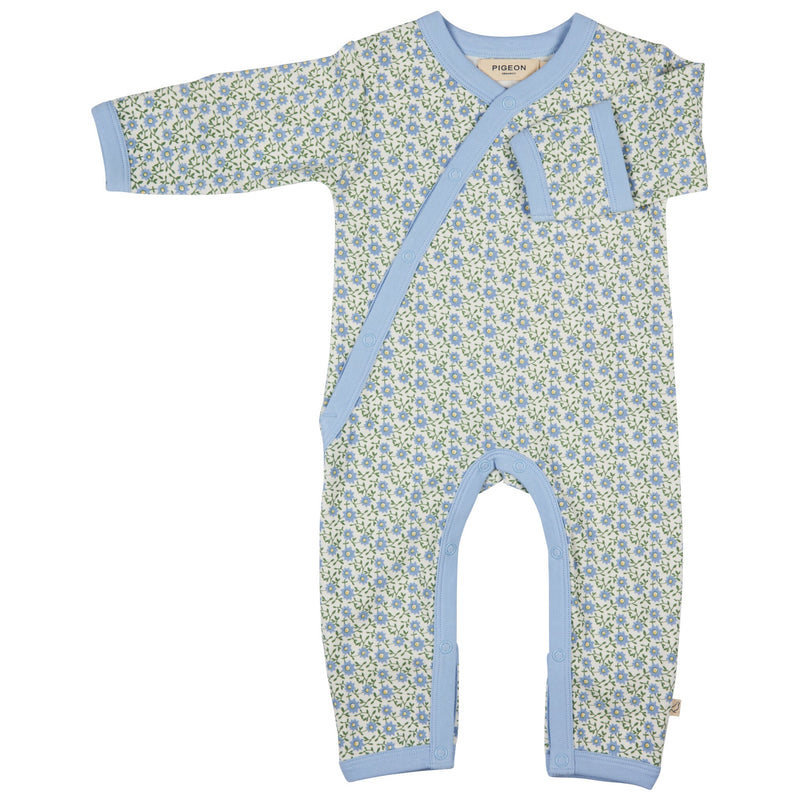 Kimono Romper - Ditsy, Blue