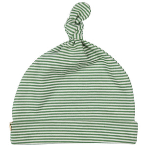 Knotted Hat (Fine Stripe) - Green