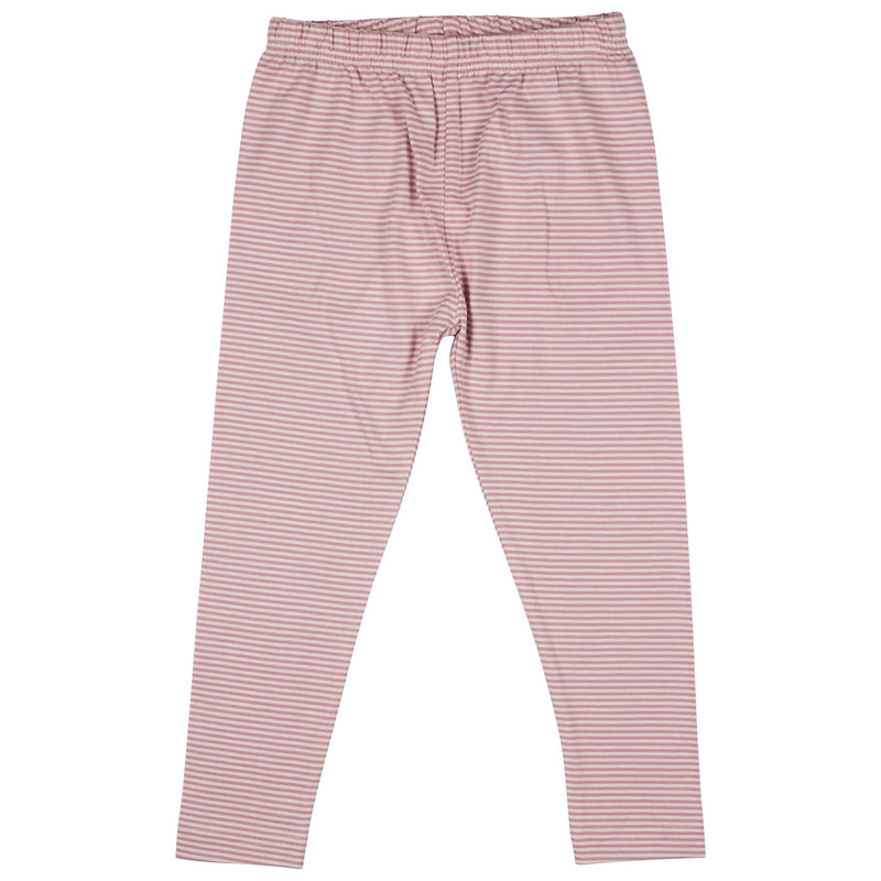 Leggings (Fine Stripe) - Pink