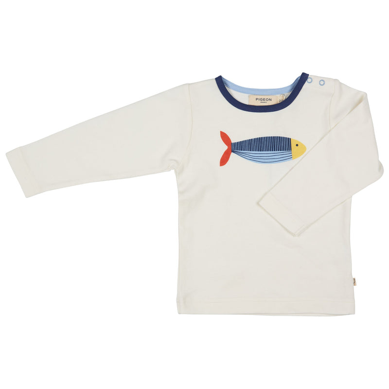 Long Sleeve T-Shirt (Single Print) - Sardine