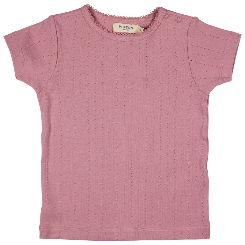 Pointelle T-Shirt - Pink