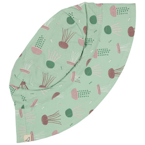 Reversible Sun Hat - Jellyfish, Green