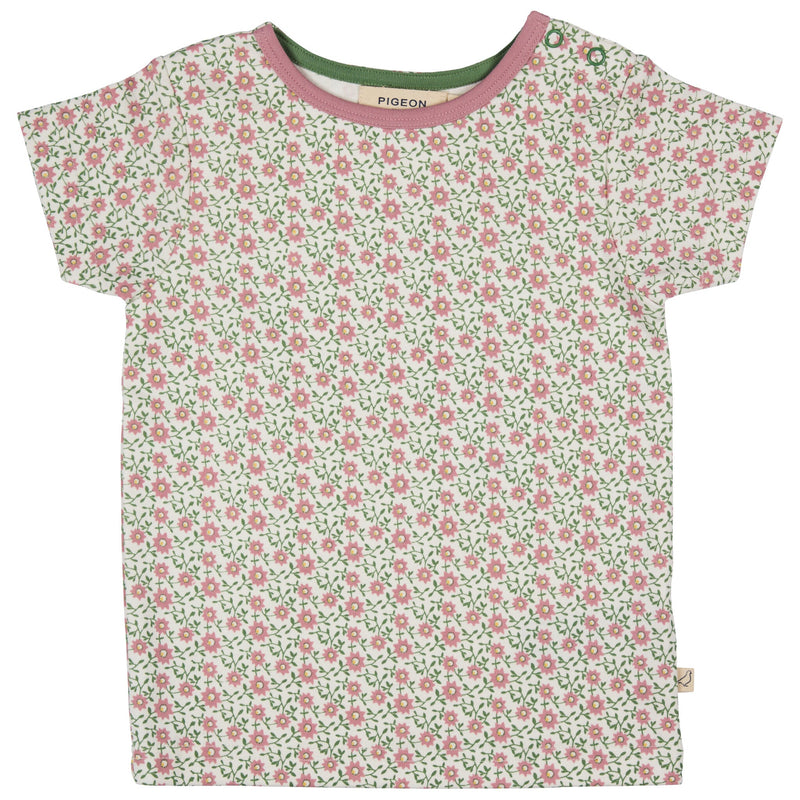 Short Sleeve T-Shirt - Ditsy, Pink