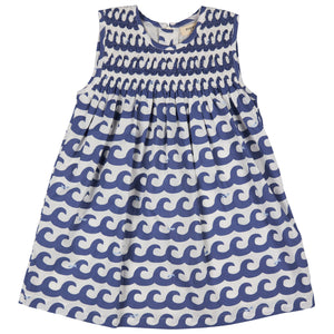 Sleeveless Smock Dress - Waves