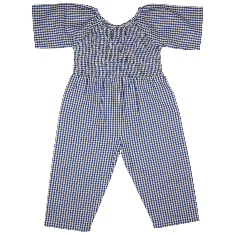 Smock Jumpsuit - Dusty Blue