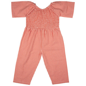 Smock Jumpsuit - Orange