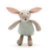 Organic Knitted Bunny Soft Toy - Teal