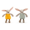 Organic Knitted Bunny Soft Toy - Mustard